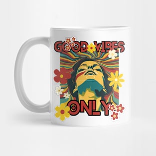 Retro Good Vibes Only Mug